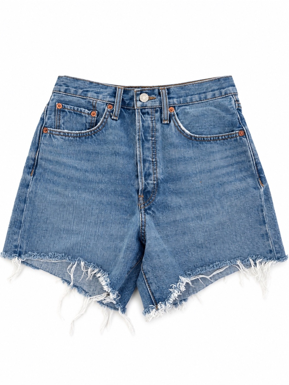 RE/DONE High Rise Denim Cutoff Shorts – Size 24